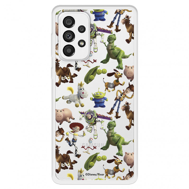 Funda para Samsung Galaxy A73 5G Oficial de Disney Muñecos Toy Story Siluetas - Toy Story