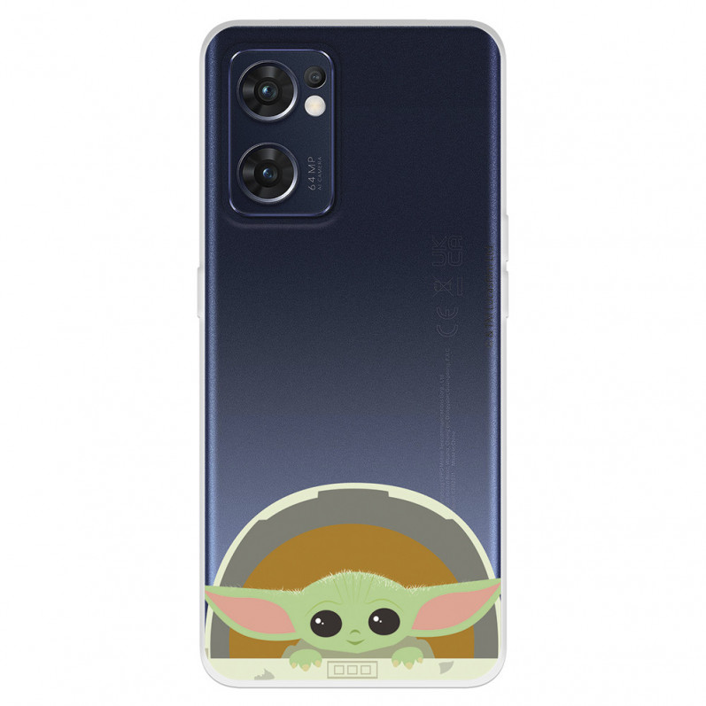 Funda para Oppo Find X5 Lite Oficial de Star Wars Baby Yoda Sonrisas - The Mandalorian