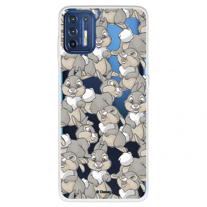 Funda para Motorola Moto G9 Plus Oficial de Disney Tambor Patrones - Bambi