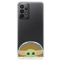 Funda para Samsung Galaxy A23 5G Oficial de Star Wars Baby Yoda Sonrisas - The Mandalorian