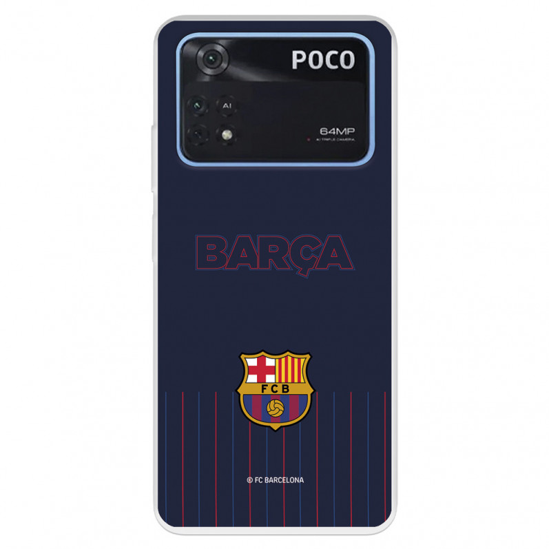 Funda para Xiaomi Poco M4 Pro 4G del Barcelona  - Licencia Oficial FC Barcelona