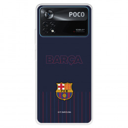 Funda para Xiaomi Poco X4 Pro del Barcelona  - Licencia Oficial FC Barcelona