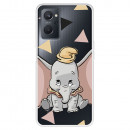 Funda para OPPO A76 Oficial de Disney Dumbo Silueta Transparente - Dumbo