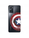 Funda para OPPO A76 Oficial de Marvel Capitán América Escudo Transparente - Marvel