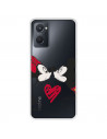 Funda para Realme 9i Oficial de Disney Mickey y Minnie Beso - Clásicos Disney