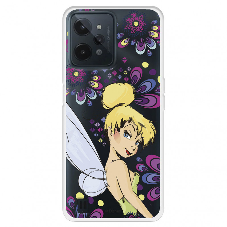 Funda para Realme C31 Oficial de Disney Campanilla Flores - Peter Pan