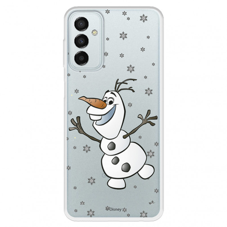 Funda para Samsung Galaxy M23 5G Oficial de Disney Olaf Transparente - Frozen