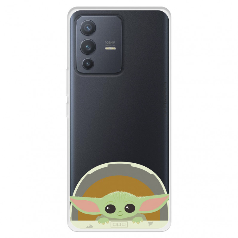 Funda para Vivo V23 Oficial de Star Wars Baby Yoda Sonrisas - The Mandalorian