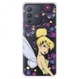 Funda para Vivo V23 Oficial de Disney Campanilla Flores - Peter Pan