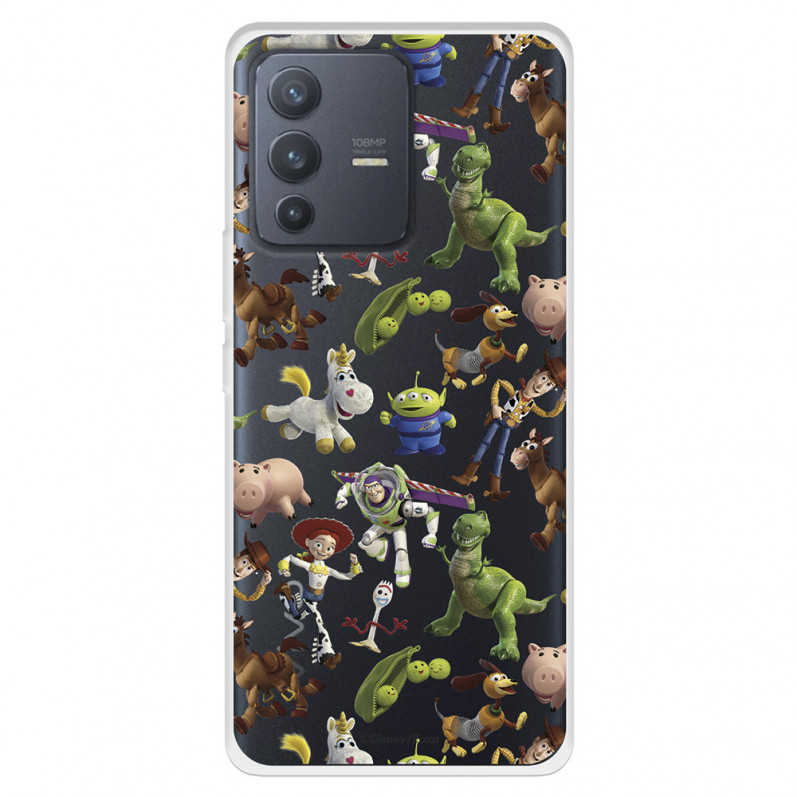 Funda para Vivo V23 Oficial de Disney Muñecos Toy Story Siluetas - Toy Story