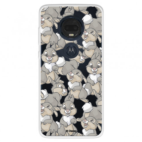 Funda para Motorola Moto G7 Oficial de Disney Tambor Patrones - Bambi