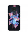 Funda para Motorola Moto G7 Oficial de Disney Stitch Graffiti - Lilo & Stitch