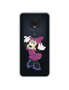 Funda para Motorola Moto G7 Oficial de Disney Minnie Rosa - Clásicos Disney