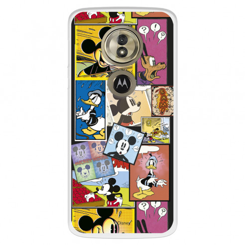 Funda para Motorola Moto G6 Play Oficial de Disney Mickey Comic - Clásicos Disney