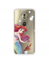 Funda para Motorola Moto G6 Play Oficial de Disney Ariel y Sebastián Burbujas - La Sirenita