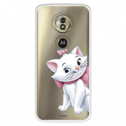 Funda para Motorola Moto G6 Play Oficial de Disney Marie Silueta - Los Aristogatos