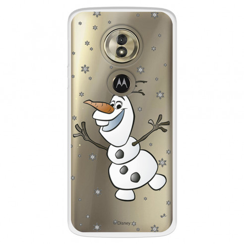 Funda para Motorola Moto G6 Play Oficial de Disney Olaf Transparente - Frozen