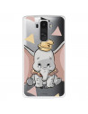 Funda para LG G4 Oficial de Disney Dumbo Silueta Transparente - Dumbo