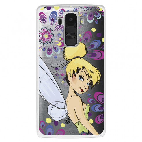 Funda para LG G4 Oficial de Disney Campanilla Flores - Peter Pan