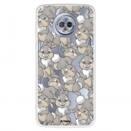 Funda para Motorola Moto G6 Plus Oficial de Disney Tambor Patrones - Bambi