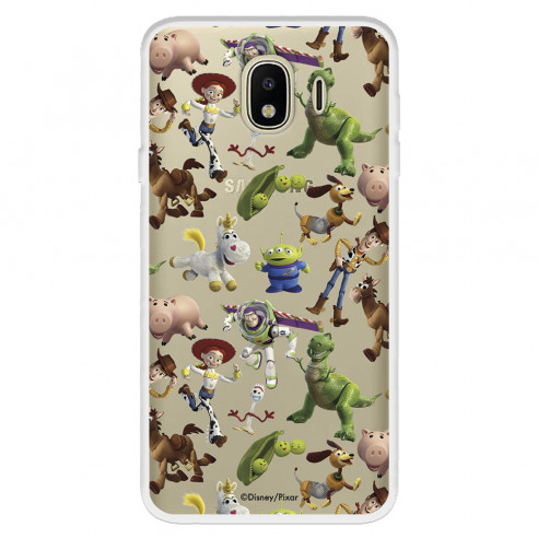 Funda para Samsung Galaxy J4 2018 Oficial de Disney Muñecos Toy Story Siluetas - Toy Story