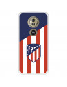 Funda para Motorola Moto G6 Play del Atlético de Madrid Escudo Fondo Atletico  - Licencia Oficial Atlético de Madrid