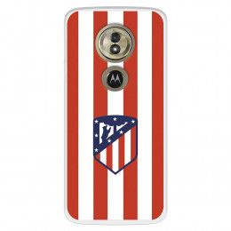 Funda para Motorola Moto G6 Play del Atlético de Madrid Escudo Rojiblanco  - Licencia Oficial Atlético de Madrid