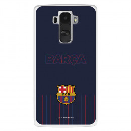 Funda para LG G4 del FC Barcelona Barsa Fondo Azul  - Licencia Oficial FC Barcelona