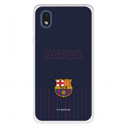 Funda para Samsung Galaxy A3 del FC Barcelona Barsa Fondo Azul  - Licencia Oficial FC Barcelona