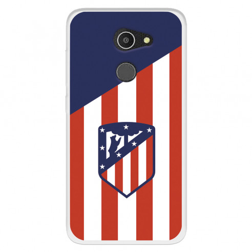 Funda para Alcatel A3 del Atlético de Madrid Escudo Fondo Atletico  - Licencia Oficial Atlético de Madrid