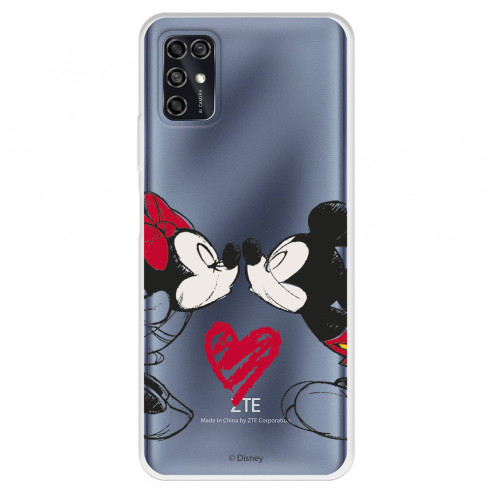 Funda para ZTE Blade V2020 Oficial de Disney Mickey y Minnie Beso - Clásicos Disney