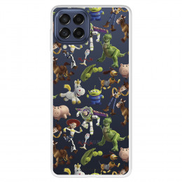 Funda para Samsung Galaxy M53 Oficial de Disney Muñecos Toy Story Siluetas - Toy Story