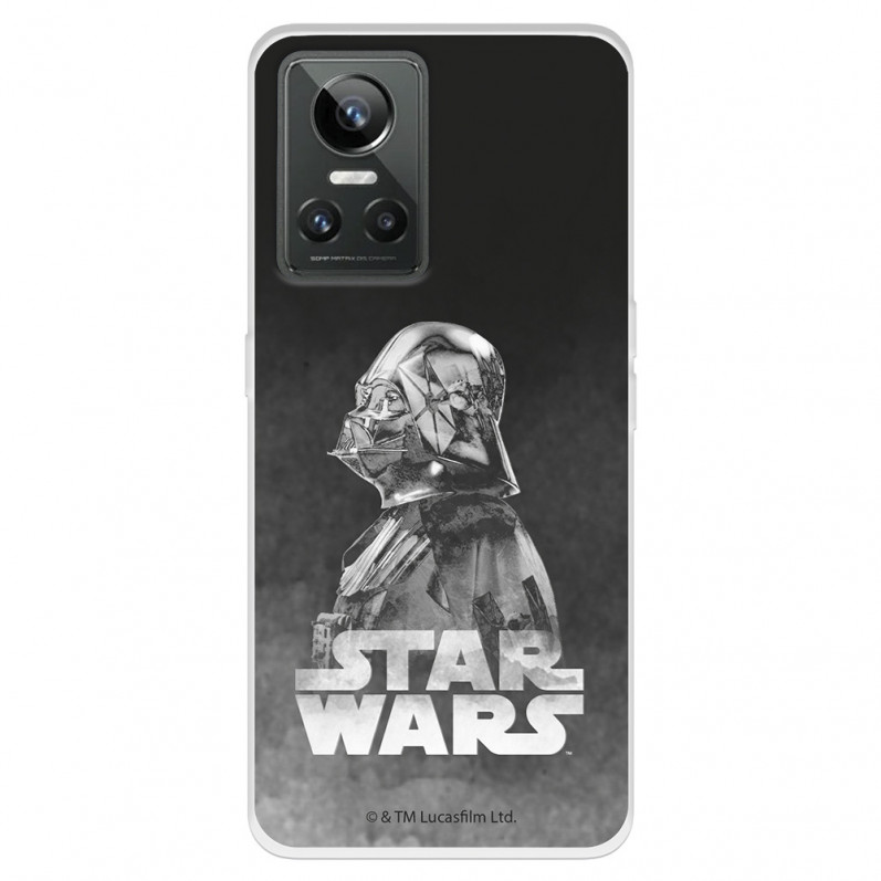 Funda para Realme GT Neo 3 Oficial de Star Wars Darth Vader Fondo negro - Star Wars