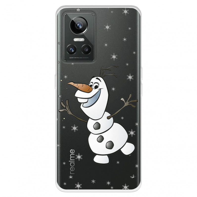 Funda para Realme GT Neo 3 Oficial de Disney Olaf Transparente - Frozen