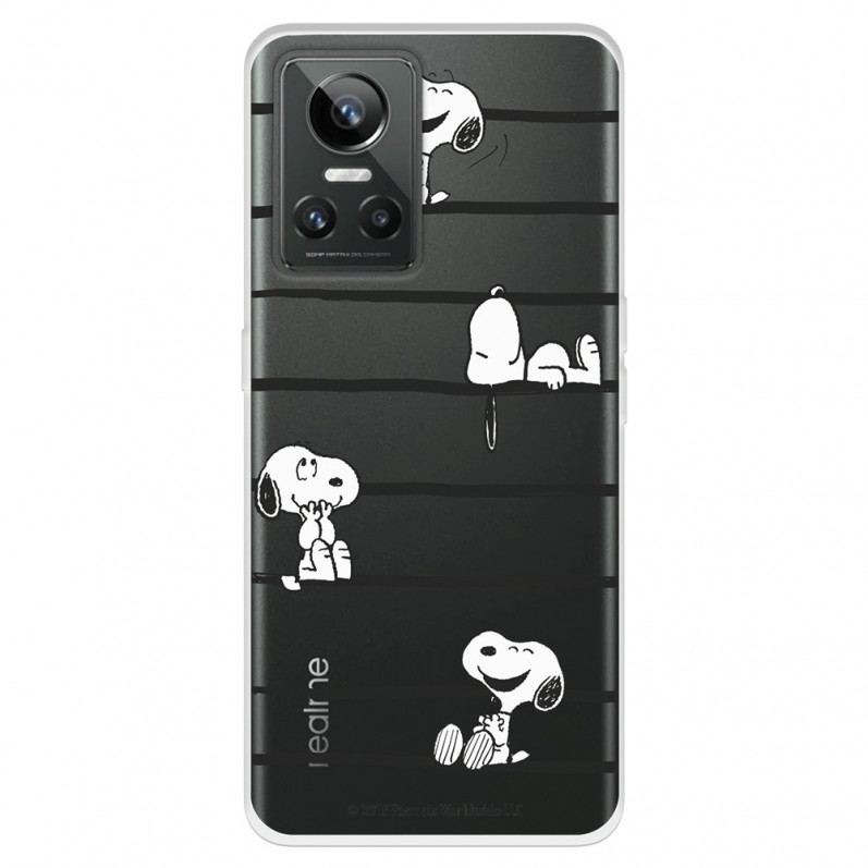 Funda para Realme GT Neo 3 Oficial de Peanuts Snoopy rayas - Snoopy