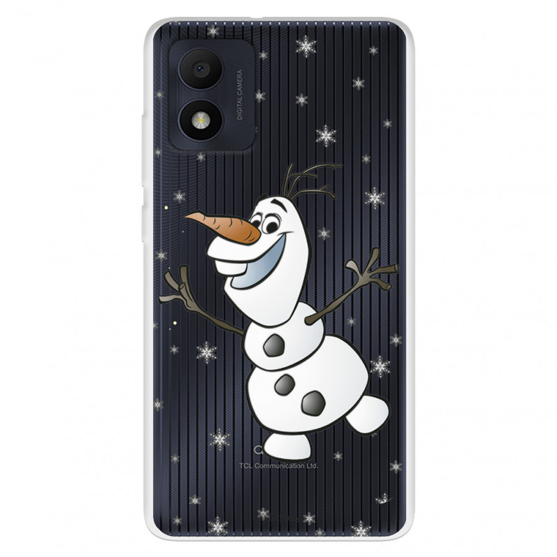 Funda para Alcatel 1B 2022 Oficial de Disney Olaf Transparente - Frozen