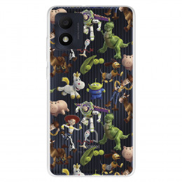 Funda para Alcatel 1B 2022 Oficial de Disney Muñecos Toy Story Siluetas - Toy Story