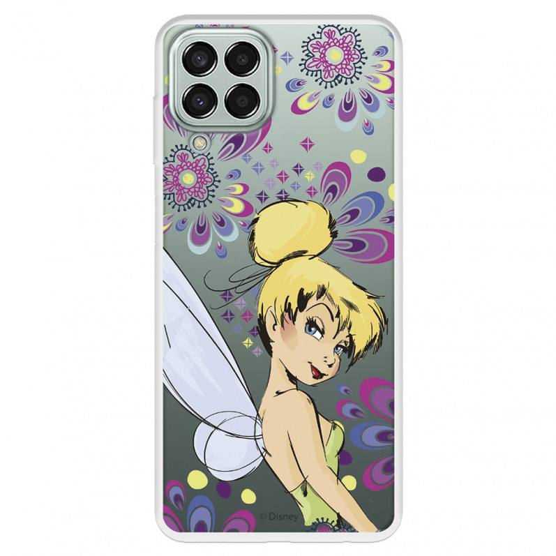 Funda para Samsung Galaxy M33 5G Oficial de Disney Campanilla Flores - Peter Pan