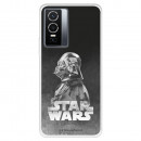 Funda para Vivo Y76 5G Oficial de Star Wars Darth Vader Fondo negro - Star Wars