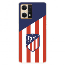 Funda para Oppo Reno 7 4G del Atlético de Madrid Escudo Fondo Atletico  - Licencia Oficial Atlético de Madrid