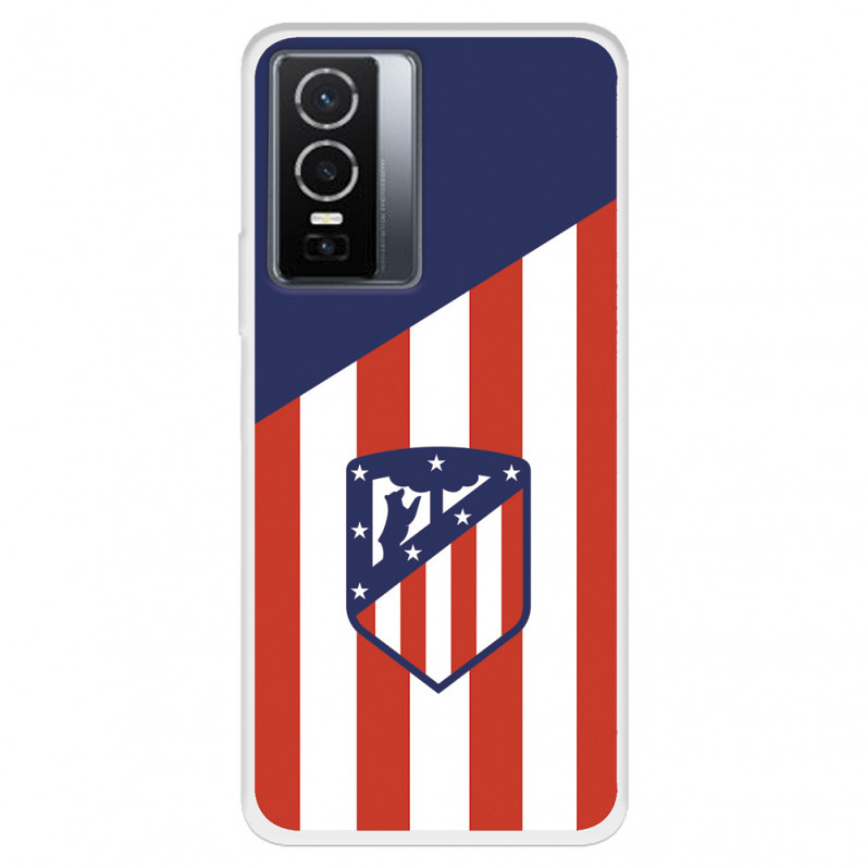 Funda para Vivo Y76 5G del Atlético de Madrid Escudo Fondo Atletico  - Licencia Oficial Atlético de Madrid