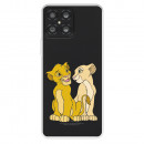 Funda para Huawei Honor X8 Oficial de Disney Simba y Nala Silueta - El Rey León