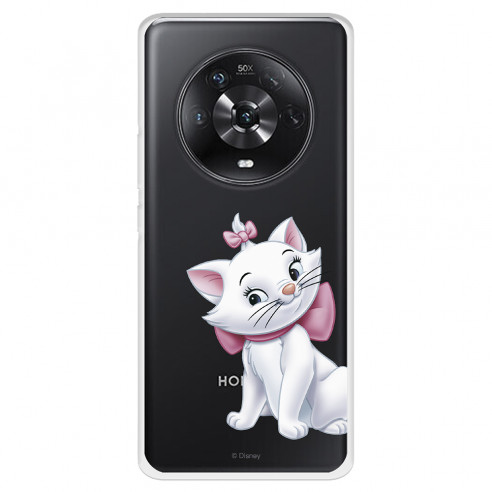 Funda para Huawei Honor Magic4 Lite Oficial de Disney Marie Silueta - Los Aristogatos