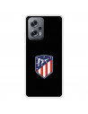 Funda para Xiaomi Poco X4 GT del Atlético de Madrid Escudo Fondo Negro  - Licencia Oficial Atlético de Madrid