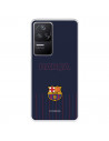 Funda para Xiaomi Poco F4 5G del FC Barcelona Barsa Fondo Azul  - Licencia Oficial FC Barcelona