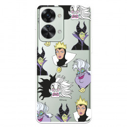 Funda para OnePlus Nord 2T 5G Oficial de Disney Villanas Patrón - Villanas Disney