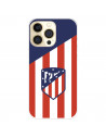 Funda para IPhone 14 Pro del Atlético de Madrid Escudo Fondo Atletico  - Licencia Oficial Atlético de Madrid