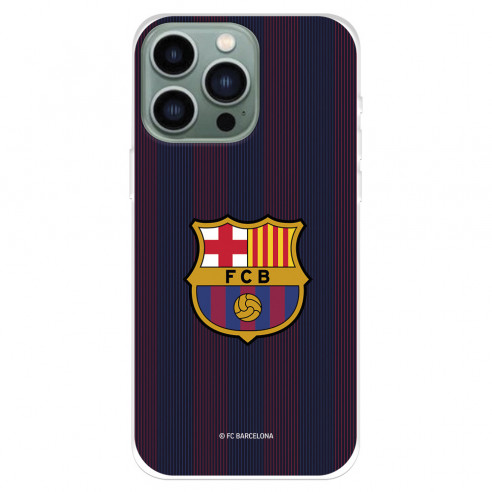 Funda para IPhone 14 Pro Max del FC Barcelona Rayas Blaugrana  - Licencia Oficial FC Barcelona