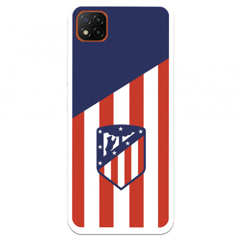 Funda para Xiaomi Redmi 10A del Atlético de Madrid Escudo Fondo Atletico  - Licencia Oficial Atlético de Madrid