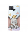 Funda para Oppo A92S Oficial de Disney Dumbo Silueta Transparente - Dumbo